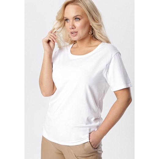 Biały T-shirt Aetheriel ze sklepu Born2be Odzież w kategorii Bluzki damskie - zdjęcie 98708740