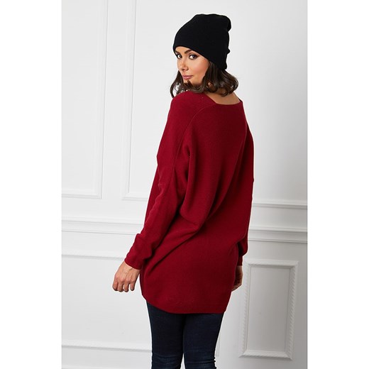 Sweter "Beder" w kolorze bordowym Joséfine S Limango Polska