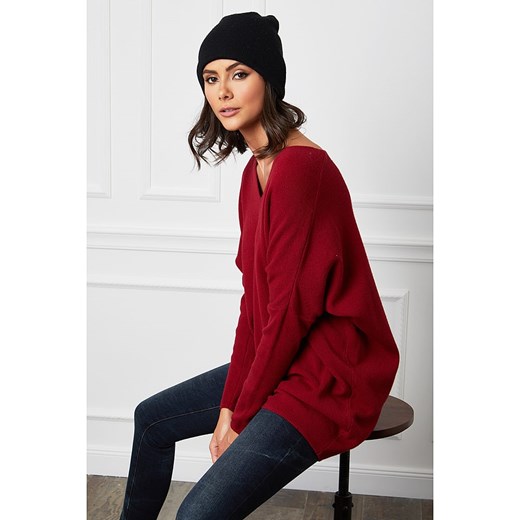 Sweter "Beder" w kolorze bordowym Joséfine S Limango Polska