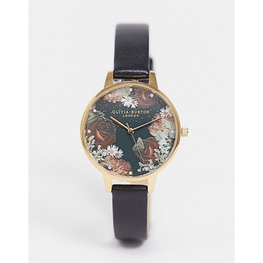 Zegarek czarny Olivia Burton analogowy 