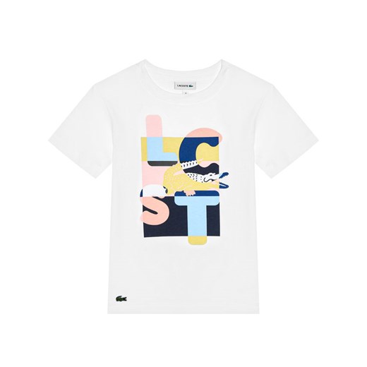 Lacoste T-Shirt TJ1381 Biały Regular Fit Lacoste 12Y MODIVO