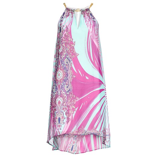 Sukienka wzorzysta z dekoltem halter | bonprix 48 bonprix okazyjna cena