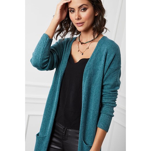 Sweter damski So Cachemire z dekoltem w literę v casualowy
