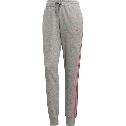 Spodnie dresowe damskie Essentials 3-Stripes Adidas (medium grey heather/bliss pink) M SPORT-SHOP.pl
