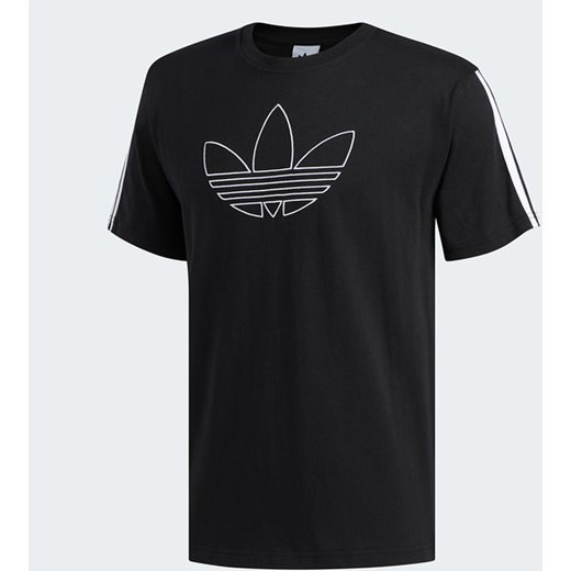 Koszulka męska Outline Trefoil Tee Adidas Originals (black) S SPORT-SHOP.pl