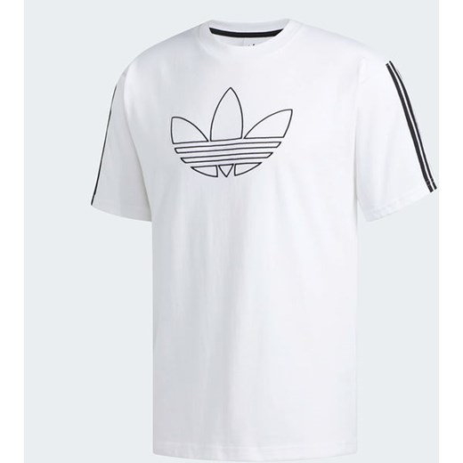 Koszulka męska Outline Trefoil Tee Adidas Originals (white) L SPORT-SHOP.pl