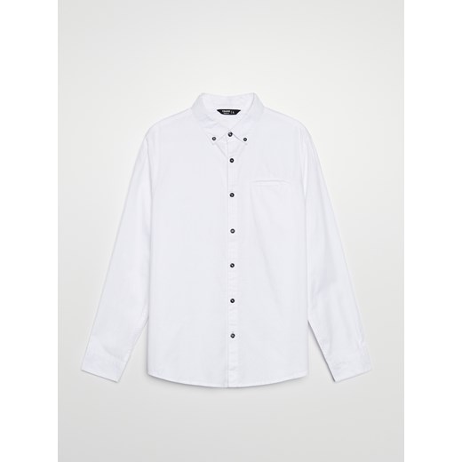 Cropp - Koszula z bawełny oxford - Biały Cropp L Cropp