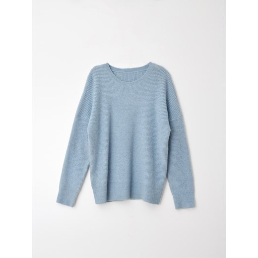 Mohito - Dzianinowy sweter oversize Eco Aware - Niebieski Mohito M Mohito