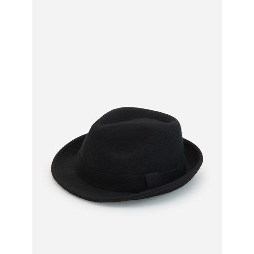Reserved - Klasyczny kapelusz z wełny - Czarny Reserved L okazja Reserved