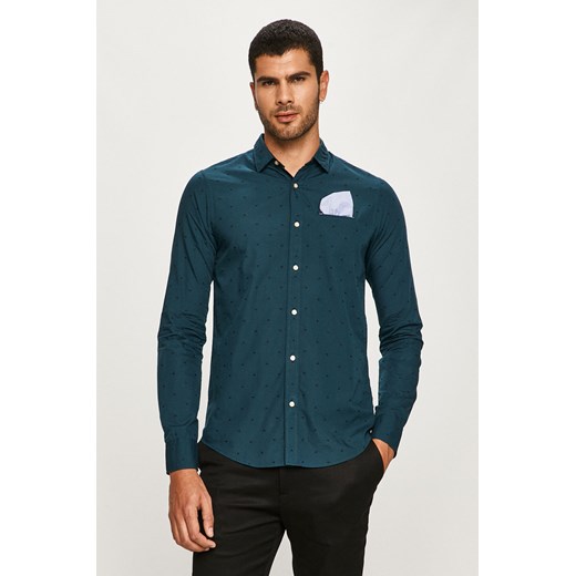 Koszula męska SCOTCH&SODA z klasycznym kołnierzykiem z długimi rękawami