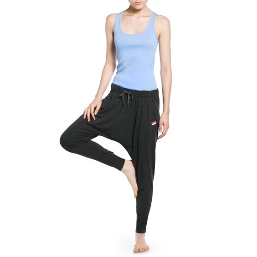 Yoga - Długie spodnie harem  mango niebieski bawełniane