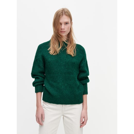 Reserved - Sweter ze stójką - Zielony Reserved S Reserved