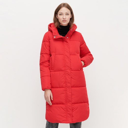 Reserved - Pikowany płaszcz z ociepleniem z recyklingu - Czerwony Reserved 42 Reserved