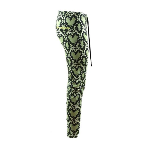 Spodnie damskie zielone Love Moschino 