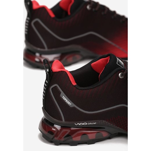 Buty sportowe męskie Born2be sznurowane czerwone 