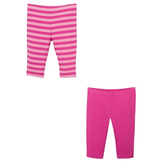 Legginsy niemowlęce (2 pary), bawełna organiczna | bonprix 80/86 bonprix