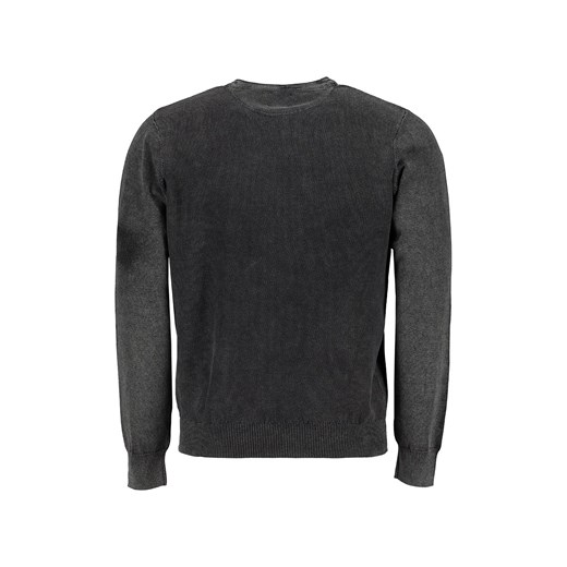 Czarny sweter z efektem sprania 72450 Lavard XL okazyjna cena Lavard