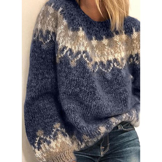 Niebieski sweter damski Sandbella 