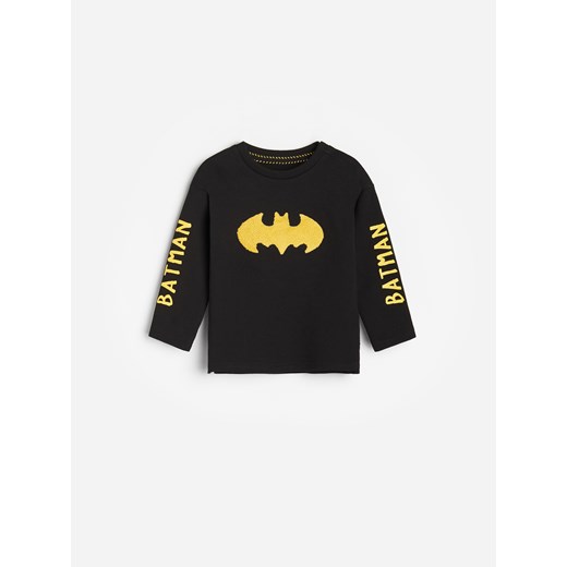 Reserved - Koszulka z aplikacją Batman - Czarny Reserved 104 Reserved