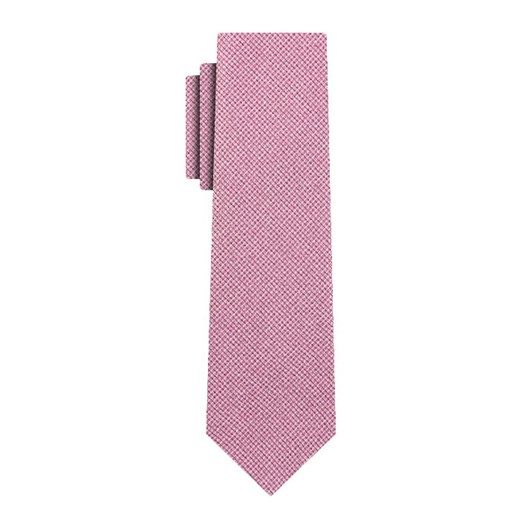 Krawat różowy w fakturę EM 82 Em Men`s Accessories okazja EM Men's Accessories