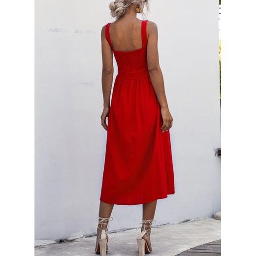 Sukienka czerwona Sandbella midi 