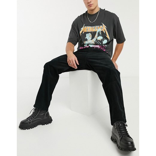 Tommy Jeans – Czarne sztruksowe spodnie-Czarny Tommy Jeans W34 Asos Poland