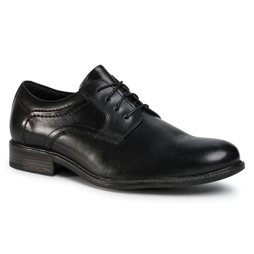 Buty eleganckie męskie Sergio Bardi czarne sznurowane