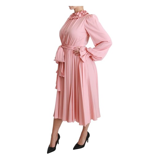 Stretch Pleated A-line Midi Dress Dolce & Gabbana XS - 40 IT showroom.pl wyprzedaż