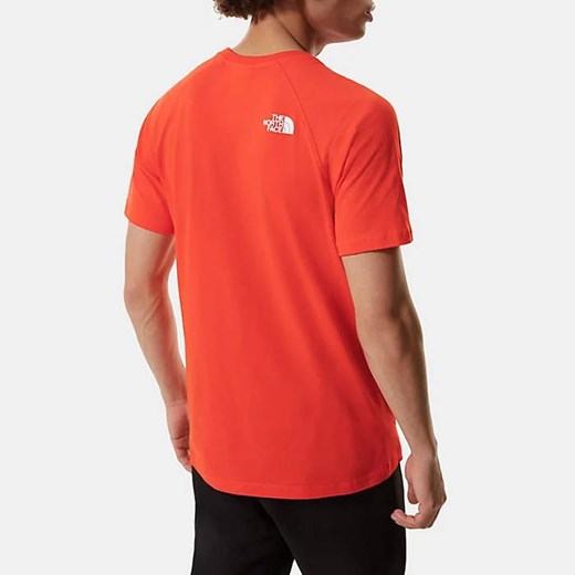 T-shirt męski pomarańczowa The North Face z krótkim rękawem wiosenny 