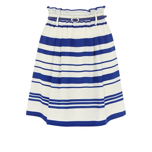 Stripe Paperbag Skirt oasis niebieski spódnica