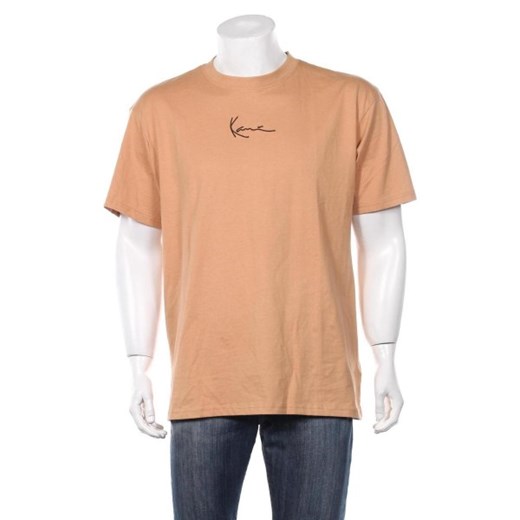T-shirt męski Karl Kani brązowy z krótkim rękawem 