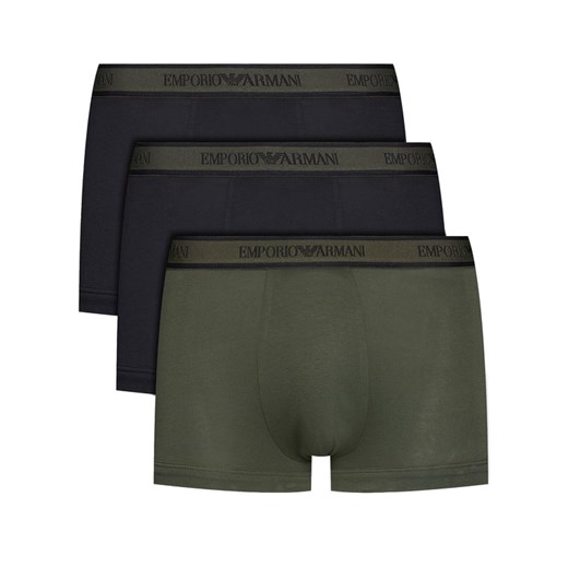 Emporio Armani Underwear Komplet 3 par bokserek 111357 0A717 91420 Zielony XL okazja MODIVO