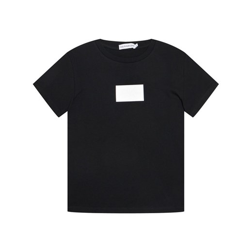 T-shirt chłopięce Calvin Klein z krótkimi rękawami czarny 