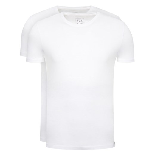 Lee Komplet 2 t-shirtów Twin Pack Crew L680AI12 Biały Slim Fit Lee XXL MODIVO