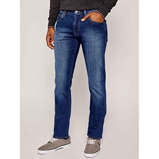 Emporio Armani Jeansy Regular Fit 6G1J45 1D7EZ 0942 Granatowy Regular Fit Emporio Armani 33_34 wyprzedaż MODIVO