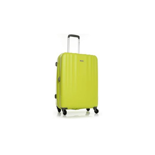 Średnia walizka 4-kołowa z polipropylenu zielona royal-point zielony duży