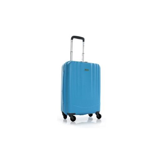 Mała walizka 4-kołowa z polipropylenu niebieska royal-point turkusowy duży