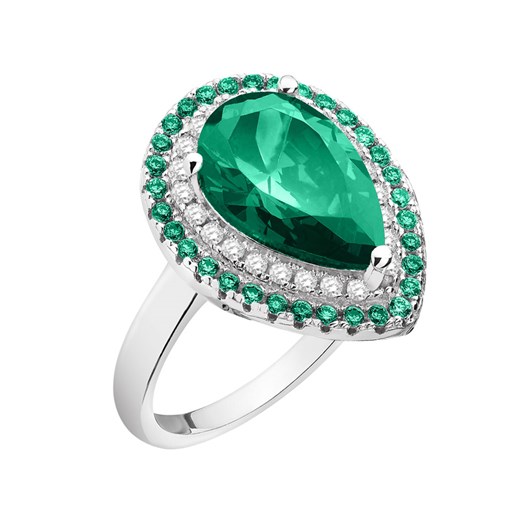 Pierścionek srebrny z cyrkoniami  Apart