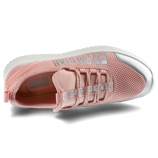 Buty sportowe damskie różowe BIG STAR sneakersy młodzieżowe z tworzywa sztucznego 