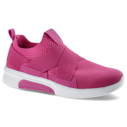 Buty sportowe damskie BIG STAR sneakersy w stylu młodzieżowym różowe gładkie bez zapięcia z tworzywa sztucznego 