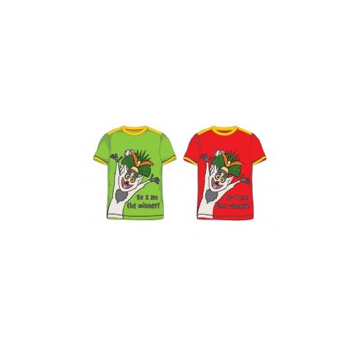 T-SHIRT PINGWINY Z MADAGASKARU bajkoweubranka zielony aplikacje