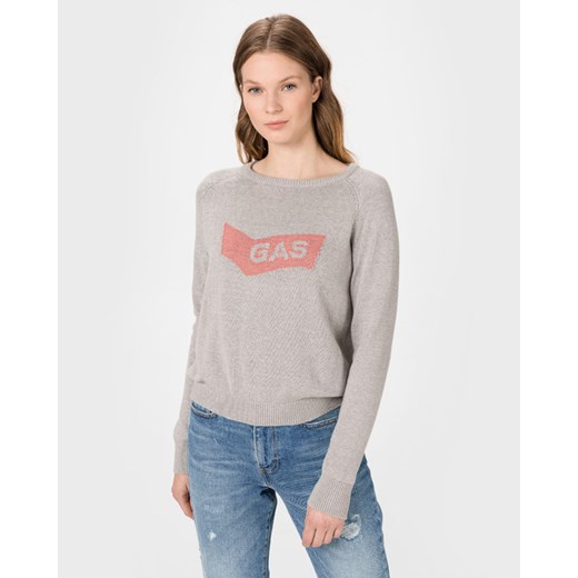 GAS Fammie Sweter Szary Gas L BIBLOO