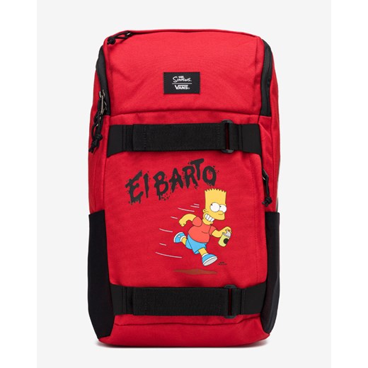 Vans The Simpsons Obstacle Skatepack Plecak Czerwony Vans UNI BIBLOO okazyjna cena