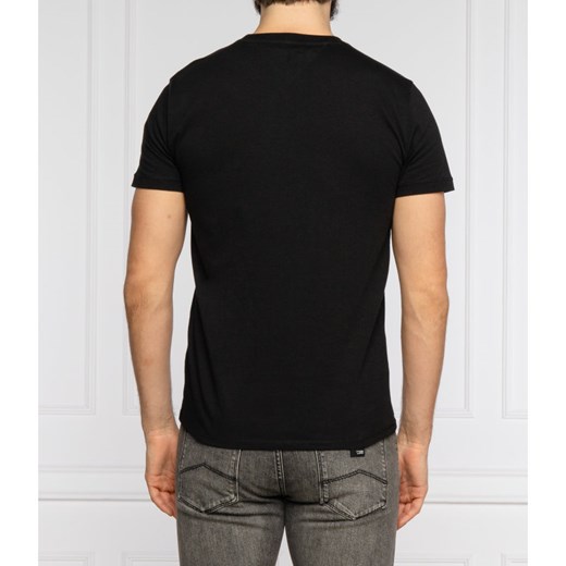 T-shirt męski Tommy Jeans z krótkimi rękawami czarny casual 