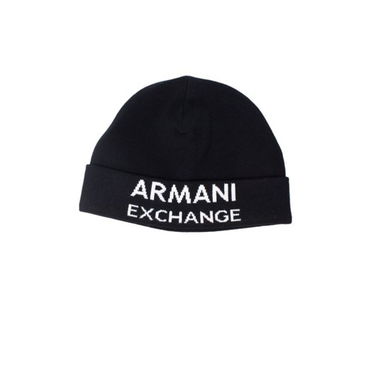 Armani Exchange Kapelusz Mężczyzna - WH7-Beanie_Hat_9 - Czarny Armani Exchange UNICA Italian Collection