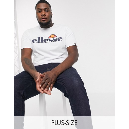 ellesse Plus – Prado – Biały T-shirt z klasycznym logo Ellesse 3XL Asos Poland