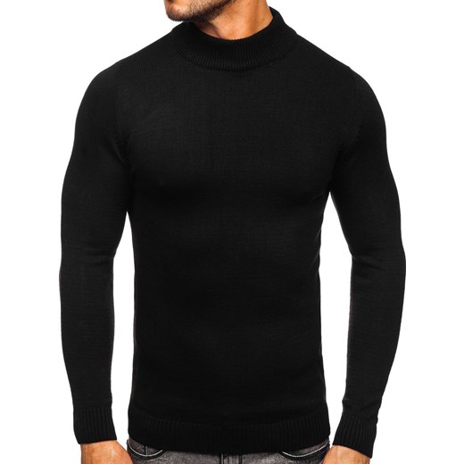 Czarny sweter męski golf Denley 4600 L okazyjna cena Denley
