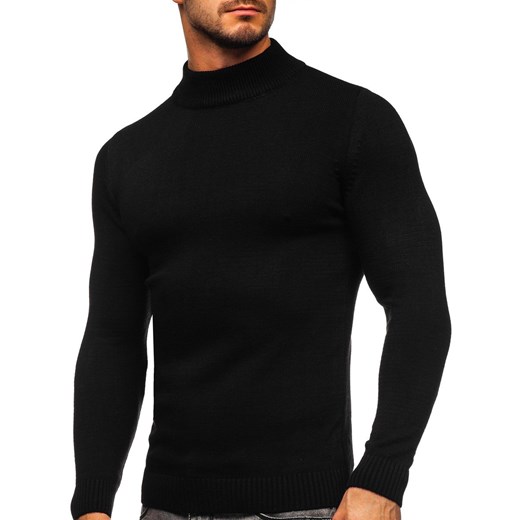 Czarny sweter męski golf Denley 4600 XL okazyjna cena Denley