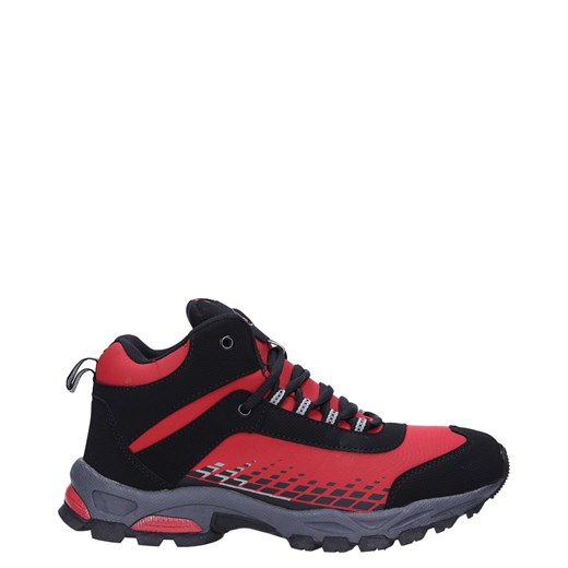 Czerwone buty trekkingowe sznurowane softshell Casu A1811-4 Casu 45 Casu.pl