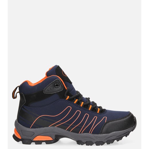 Granatowe buty trekkingowe sznurowane softshell Casu B1530-3 Casu 37 Casu.pl